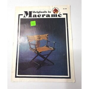 Originals in Macrame Pattern Booklet Vintage 1970s Home Decor A Turk's Head Book